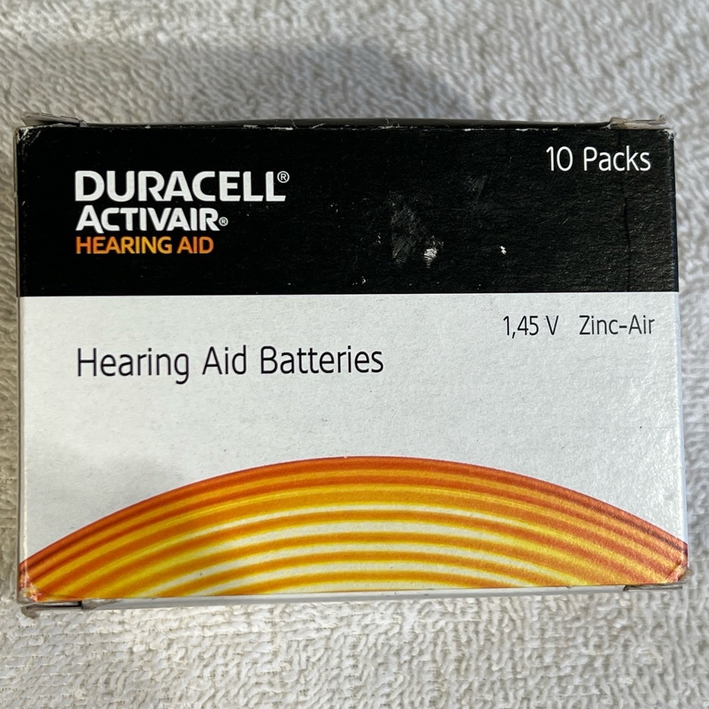Duracell Activair Hearing Aid Batteries: Size 10 (39 Batteries) 06-2025